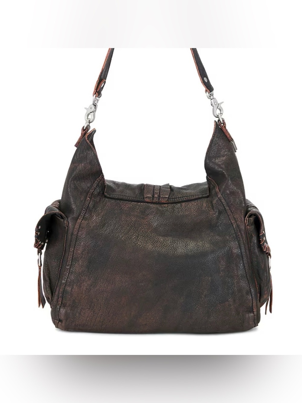 We The Free Baby Leigh Distressed Tote - Aged Graphite - Picture 3 of 11